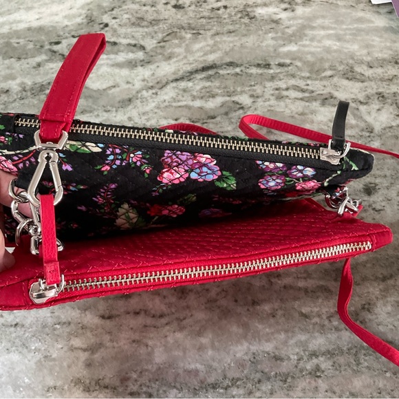 Vera Bradley Winter Berry/Cardinal custom double crossbody bags - Picture 10 of 15
